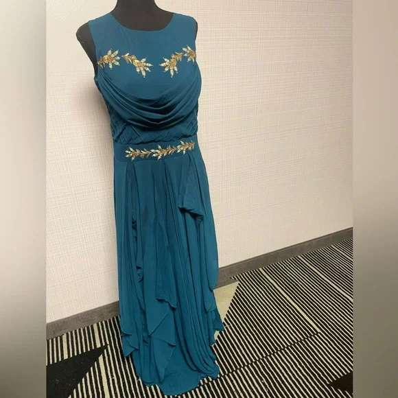 sachin and babi light blue dress Indian Designer Evening Wear Gown Online for Women